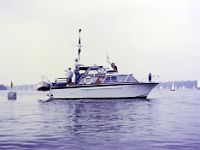 Dia-00034  Victors Boot war des Startschiff bei Regatten
