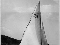 Ansegeln 1955  Johannes Dannenhöfer hatte 1955 das einzige Kielboot im SCOH